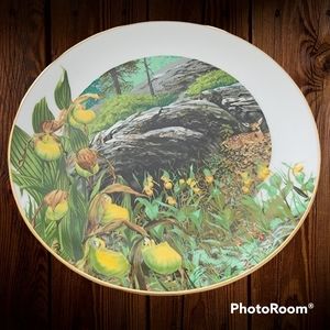 Royal Windsor Wildflowers of the South Lady Slipper Orchid Decorative Plate 2388